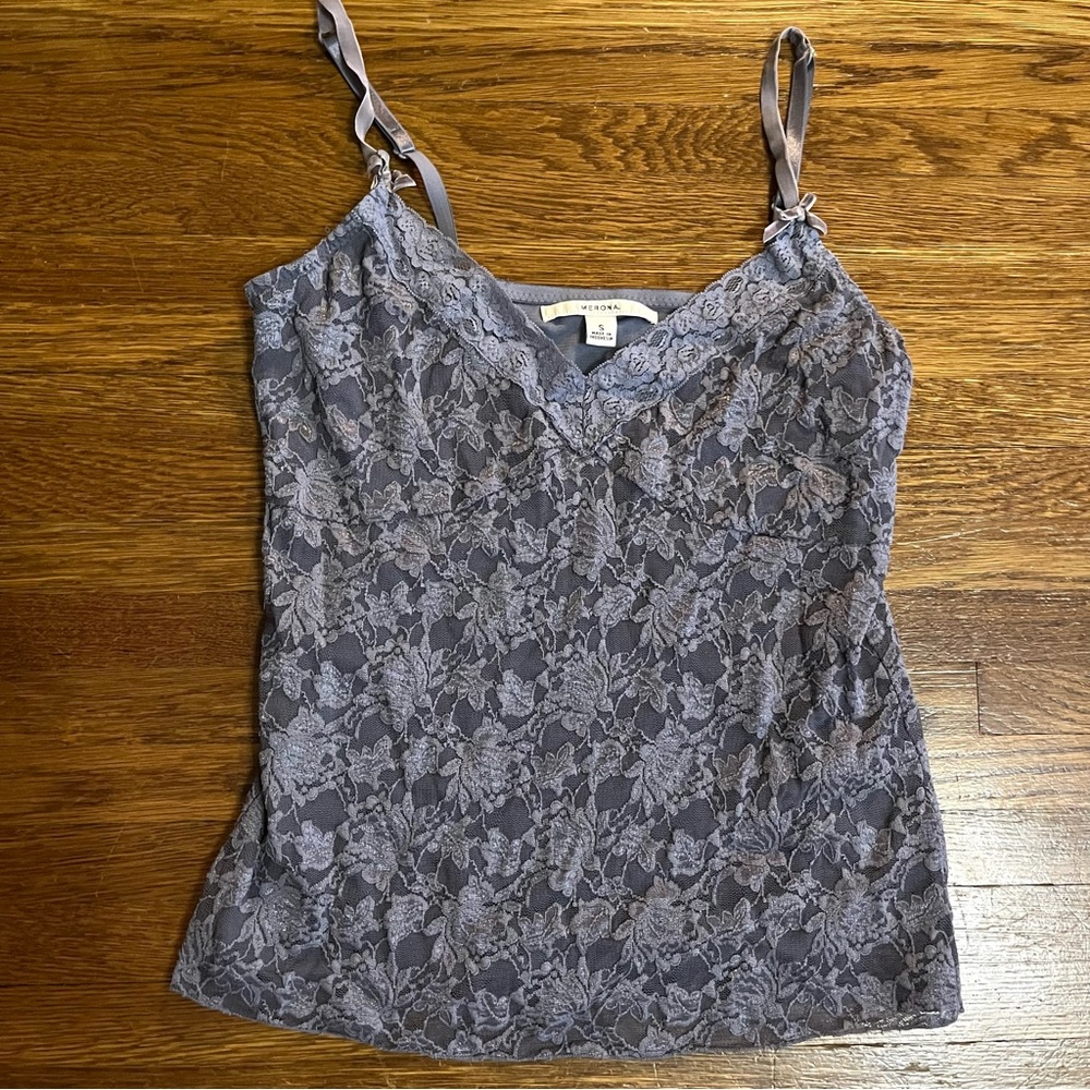 Y2k lace cami babydoll top S Merona fairy coquette